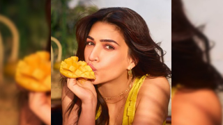 Kriti Sanon Enjoys Mangoes and Sweet Delights While Teasing Upcoming Film 'Tere Ishk Mein'!