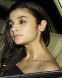 Alia Bhatt at Celebs at Karan Johar Party