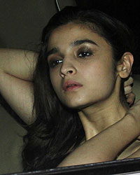 Alia Bhatt at Celebs at Karan Johar Party