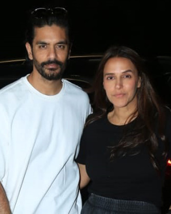 Angad Bedi and Nesha Dhupia