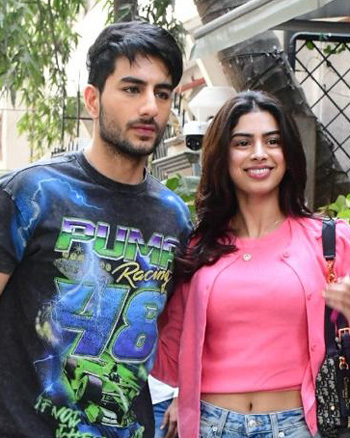 Ibrahim Ali Kham and Khushi Kapoor