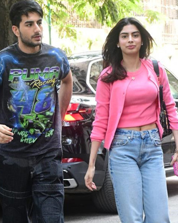 Ibrahim Ali Kham and Khushi Kapoor