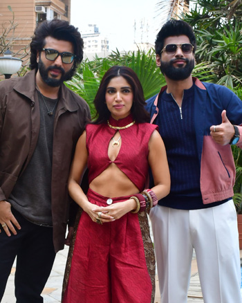 Arjun Kapoor, Bhumi Pednekar and Harsh Gujral