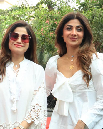 Shamita and Shilpa ShettyStars Spotted 2025