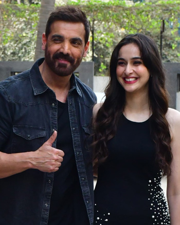 John Abraham and Sadia Khateeb