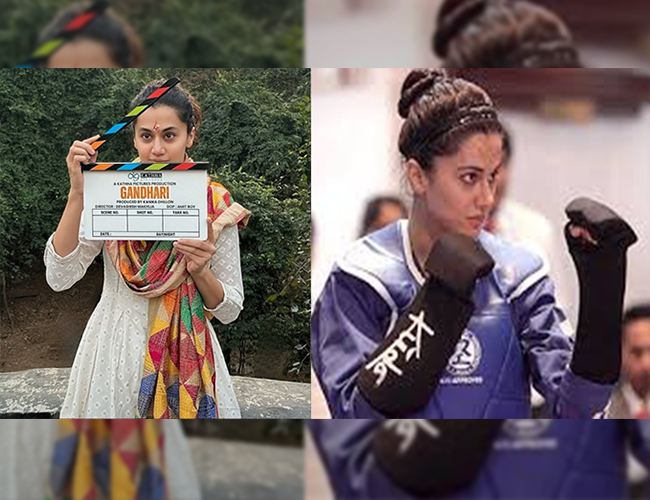 Taapsee Pannu Stuns with Her Own Stunts in Action Thriller 'Gandhari'!