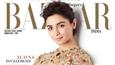 Alia Bhatt on the cover of Harper's Bazaar India