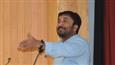 'Super 30' teacher Anand Kumar interacts with the IIT Bombay freshers on their orientation day