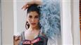 Jacqueline Fernandez dazzles in the dramatic denim dress for a Press Conference