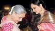 Rekha meets Jaya, no this photos isn't morphed