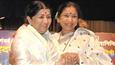 Lata Mangeshkar felicitates sister Asha