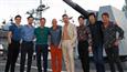 Roland Emmerich, Patrick Wilson and the entire cast of Midway visits the USS Halsey in Hawaii!