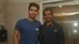 Nawazuddin Siddiqui meets Armaan Malik at the recording of their upcoming song ‘Barfaani’