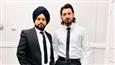 Karamjit Anmol shares a still with Gippy Grewal in a changed avatar from the sets of 'Paani Ch Madhaani'!