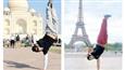 Salman Yusuff Khan goes upside down at two wonders of the world