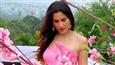 Sonnalli Seygall is seen enjoying spring in a full swing wearing a champagne pink gown