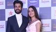 Bhangra Paa Le lead pair Sunny Kaushal and Rukshar Dhillon looked adorable as they graced the award night