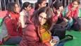 Swara Bhasker arrives on the frontier of the Singhu border, Delhi to support farmers' protest!