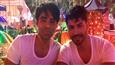 Varun Dhawan and Aparshakti Khurrana on sets of 'Badrinath Ki Dulhania'