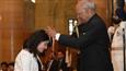 Zaira Wasim honoured by the President of India