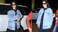 Katrina Kaif Stuns in Oversized Denim Jacket at Mumbai Airport!