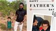 Compiling the best of Rishab Shetty's memories with his kids on Father's Day!