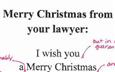 X-mas Greetings From a Lawyer