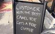 Free Coffee for Customer Best Camel Toe