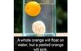 Floating and Sinking Orange