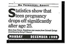 Teen Pregnancy Fact?