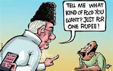 Farooq Abdullah sells one rupee food!