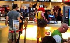 Ronald McDonald Visits Burger King