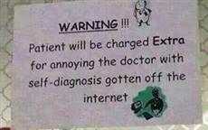 Warning for Cyberchondriacs