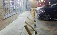 Parking in front of a Bar