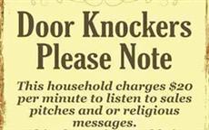 Door Knockers Be Warned