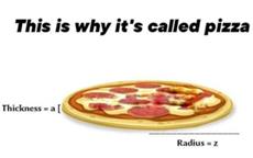 So That's Why We Call It Pizza