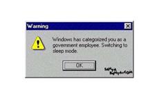 Warning for government employees!