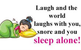 Snore and Sleep Alone