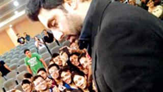 Bachchan Jr in a lecture mode