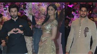 See what happens when Alia, Ranbir and Sidharth meet at the Ambani Engagement! 