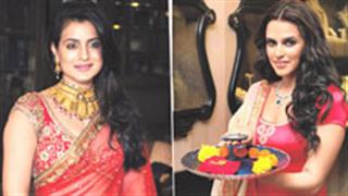 Ameesha Patel and Neha Dhupia dazzle in Diwali