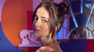 Ananya Panday all set to collaborate with sketchers arrayed in neon and all dramatically in bow bun up-do!