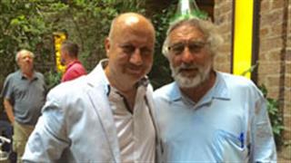 Anupam Kher parties with Hollywood stars