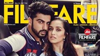 Arjun, Shraddha dazzle in Filmfare magazine cover