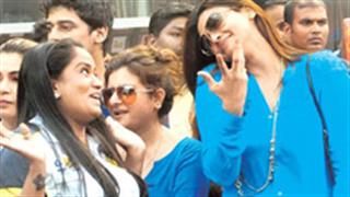Arpita, Daisy caught during an animated conversation