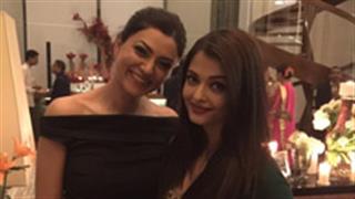 Sushmita Sen poses with Aishwarya Rai Bachchan