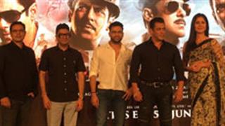 Salman Khan, Katrina Kaif, Ali Abbas Zafar, Atul Agnihotri and Bhushan Kumar launch 'Zinda' song from Bharat!