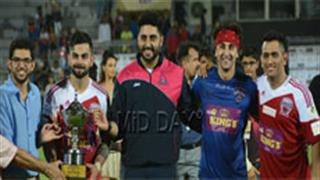 Cause wins in Bollywood celeb vs Indian cricketers' football match