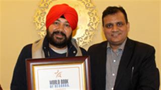 Daler Mehndi honoured by the World Book of Records London