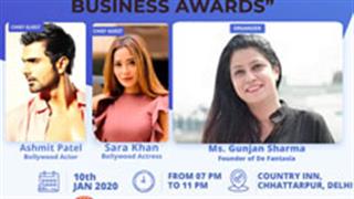 'The Game changers' Business Award 2020, presented by De Fantasia by Gunjan, to honor Business Leaders